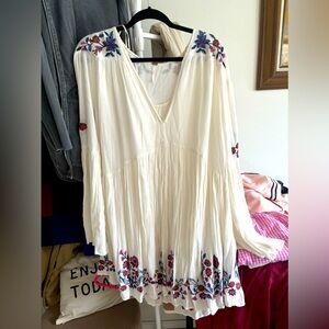 Free People Tunic, M. beautiful embroidery.